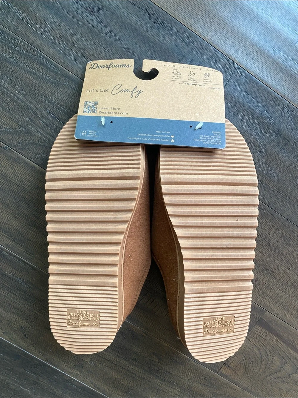 dearfoams plush lined